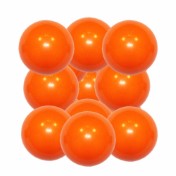 Pack Bola futbolin Superdura Naranja 36g gramos 34mm 12 unidades - 2