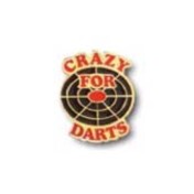 Pin Crazy For Darts Rojo/Negro - 2