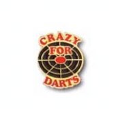 Pin Crazy For Darts Rojo/Negro