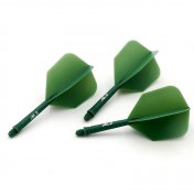 Plumas Cuesoul Flights AK5 Shape Verde Oscuro S - 1