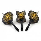  Plumas Cuesoul Flights AK5 Standard M Dartsboard Black Yellow  - 2