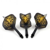  Plumas Cuesoul Flights AK5 Standard M Dartsboard Black Yellow  - 3