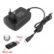 Transformador dianas Gran Board 5v 3A  Micro B USB + Adaptador Para Tipo C  - 1