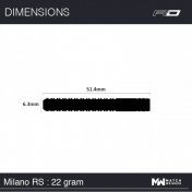 Dardos Red Dragon Milano RS 90% 22g - 4