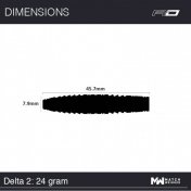 Dardos Red Dragon Delta 2 90% 24g - 6