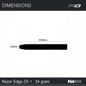 Dardos Red Dragon Razor Edge ZX-1 85% 24g - 5
