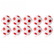 Bola Futbolin Robertson Blanco Rojo 24gr 35mm 10unid - 1