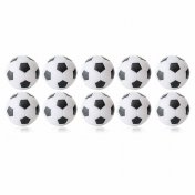 Bola Futbolin Robertson Blanco Negro 24gr 35mm 10 unid