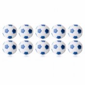 Bola Futbolin Robertson Blanco Azul 24gr 35mm 10 unid - 1