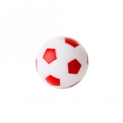 Bola Futbolin Robertson Blanco Rojo 24gr 35mm 1 unid - 1