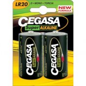 Pila cegasa lr20 Super Alkalina 2 unid. Tipo D - 1