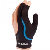 Guante Billar Buffalo Reversible Globe Black Blue M Diestro/Zurdo - 1