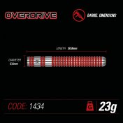 Dardos Winmau Overdrive 23g 90% - 6