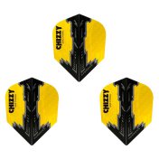  Plumas Harrows Darts Flights Prime Chizzy Yellow Black  - 3