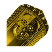  Plumas Harrows Darts Flights Prime Gold Skull  - 3