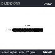 Dardos Red Dragon Jamie Hughes Lunar 50th 90% 26g - 5