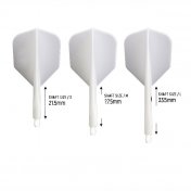  Plumas Condor Axe Shape Blanco Larga 33.5mm 3 Uds.  - 5