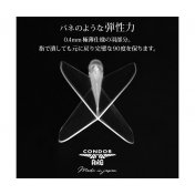  Plumas Condor Axe Shape Blanco Corta 21.5mm 3 Uds.  - 5