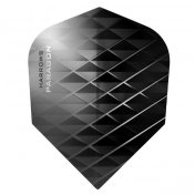  Plumas Harrows Darts Flights Paragon Black Grey  - 2