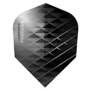  Plumas Harrows Darts Flights Paragon Black Grey  - 3