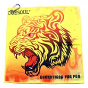Cuesoul  Square Dart Sport Towel Tiger