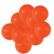 Bola Futbolin Polietileno Naranja 16gr 33mm 10 unid - 1