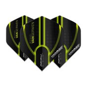  Plumas Winmau Darts Prism MvG Black Green  - 3