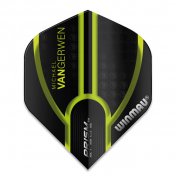  Plumas Winmau Darts Prism MvG Black Green  - 1