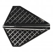  Plumas Cosmo Darts Flights Flight Pro V-5 Black  - 2