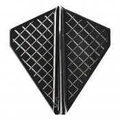  Plumas Cosmo Darts Flights Flight Pro V-6 Black  - 1