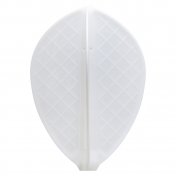  Plumas Cosmo Darts Flights Flight Pro D-3 White  - 1