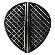  Plumas Cosmo Darts Flights Flight Pro D-6 Black  - 1
