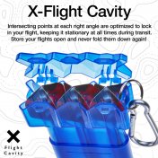  Funda Dardos Casemaster Nomad Adjustable Dart Case Blue  - 2