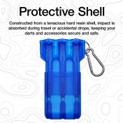  Funda Dardos Casemaster Nomad Adjustable Dart Case Blue  - 5