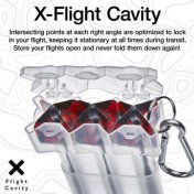  Funda Dardos Casemaster Nomad Adjustable Dart Case Clear  - 4