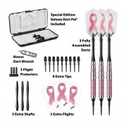  Dardos Fat Cat Darts Viper Pink Lady 16gm Silver  - 2