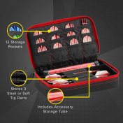 Casemaster Plazma Darts Red - 4