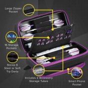  Funda Dardos Casemaster Plazma Pro Darts Purple  - 3