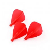  Plumas Flights Darts Cuesoul Tero AK4 Roja Kite  - 2