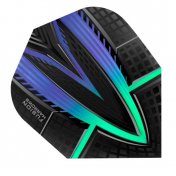  Plumas Harrows Darts Flights Fusion Blue Greeen  - 2
