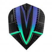 Plumas Harrows Darts Flights Fusion Blue Greeen  - 3