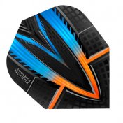  Plumas Harrows Darts Flights Fusion Aqua Orange  - 2