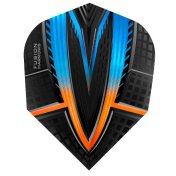  Plumas Harrows Darts Flights Fusion Aqua Orange  - 3