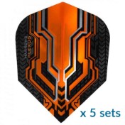 Harrows Darts Plexus Orange Standard 5 Sets ( 15 Plumas ) - 2