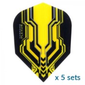 Harrows Darts Plexus Yellow Standard 5 Sets ( 15 Plumas ) - 2