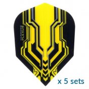 Harrows Darts Plexus Yellow Standard 5 Sets ( 15 Plumas ) - 1