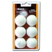 Blister 6 Pelotas Ping Pong Enebe Match Blancas - 2