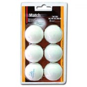 Blister 6 Pelotas Ping Pong Enebe Match Blancas - 3