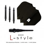 Pack L-Style Top Punta Premium 2ba + Laro 190 + L-Flight  Standard Negro