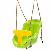 Asiento de bebé verde amarillo para columpio